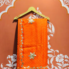 MOTHRA KOTA DORIYA GOTA PATTI SAREE