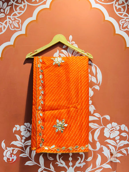 MOTHRA KOTA DORIYA GOTA PATTI SAREE