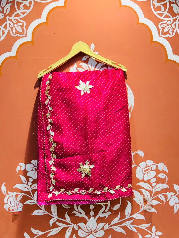 MOTHRA KOTA DORIYA GOTA PATTI SAREE