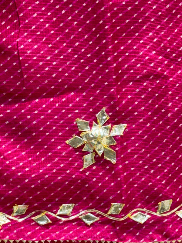 MOTHRA KOTA DORIYA GOTA PATTI SAREE