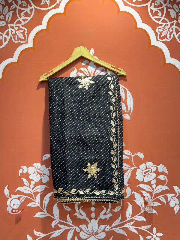 MOTHRA KOTA DORIYA GOTA PATTI SAREE