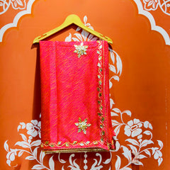 MOTHRA KOTA DORIYA GOTA PATTI SAREE