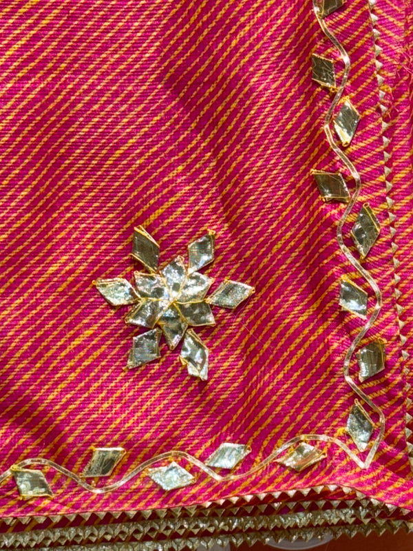 MOTHRA KOTA DORIYA GOTA PATTI SAREE