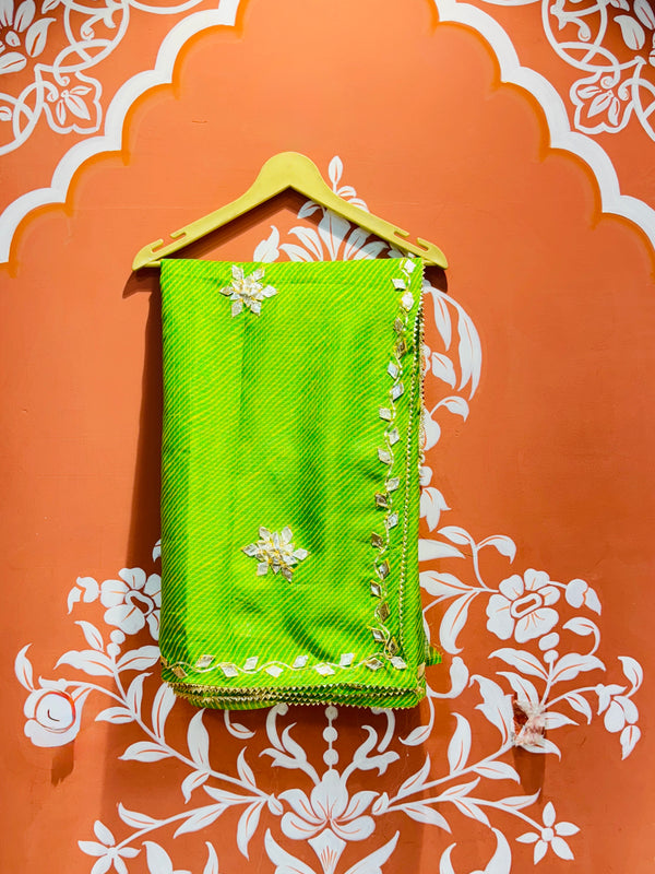MOTHRA KOTA DORIYA GOTA PATTI SAREE