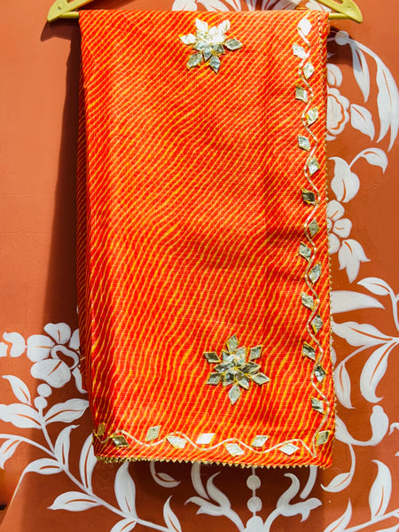 MOTHRA KOTA DORIYA GOTA PATTI SAREE
