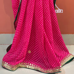 CXC GEORGETTE MOTHRA SILVER WORK SAREE