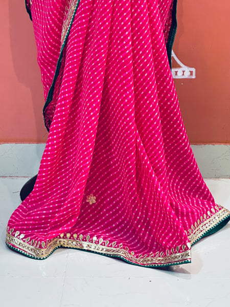 CXC GEORGETTE MOTHRA SILVER WORK SAREE