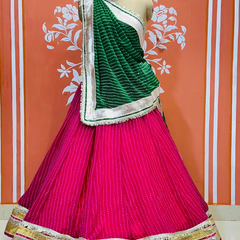 GEORGETTE GOLDEN SILVER WORK EXTRA FLARED LEHENGA