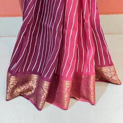 RUSSIAN SILK LEHERIYA SAREE