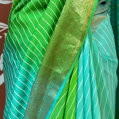 RUSSIAN SILK LEHERIYA SAREE