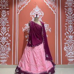 D-UPADA SILK HANDWORK LEHENGA