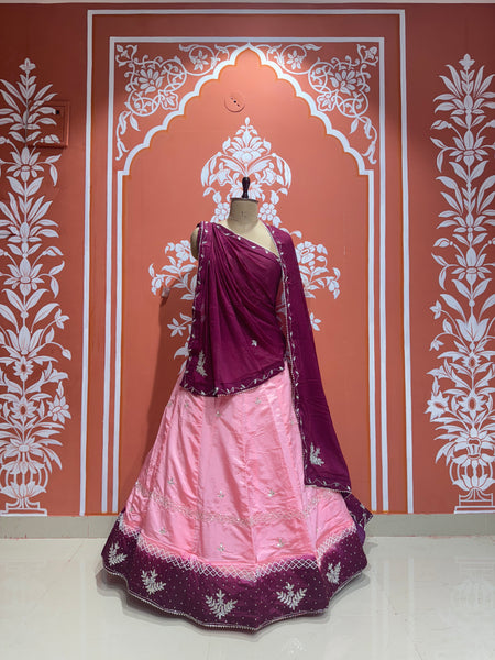 D-UPADA SILK HANDWORK LEHENGA