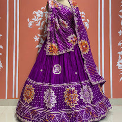 GAZI SILK BHANDEJ LEHENGA