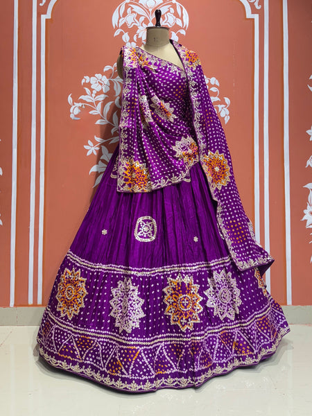 GAZI SILK BHANDEJ LEHENGA