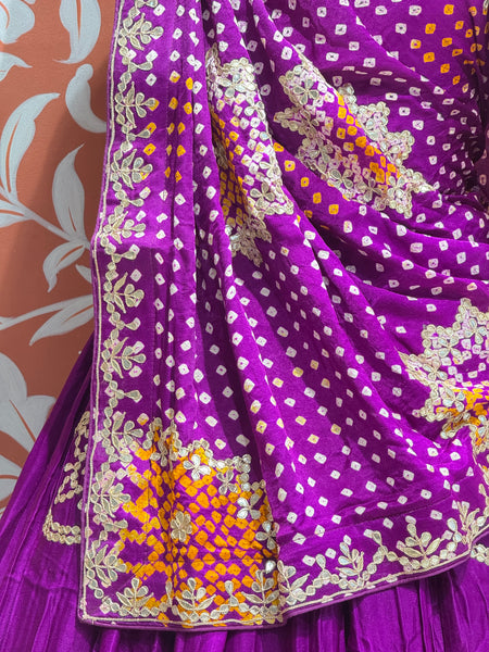 GAZI SILK BHANDEJ LEHENGA