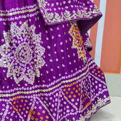 GAZI SILK BHANDEJ LEHENGA