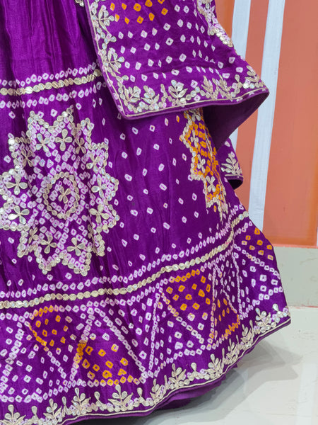GAZI SILK BHANDEJ LEHENGA