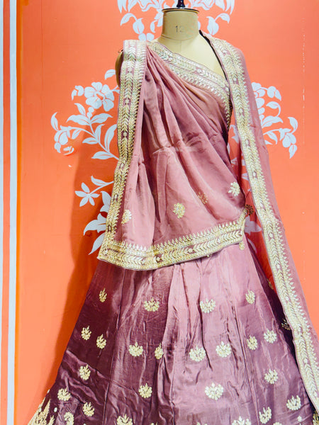 UPADA SILK GOTA PATTI LEHENGA