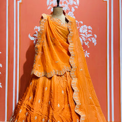 UPADA SILK GOTA PATTI LEHENGA