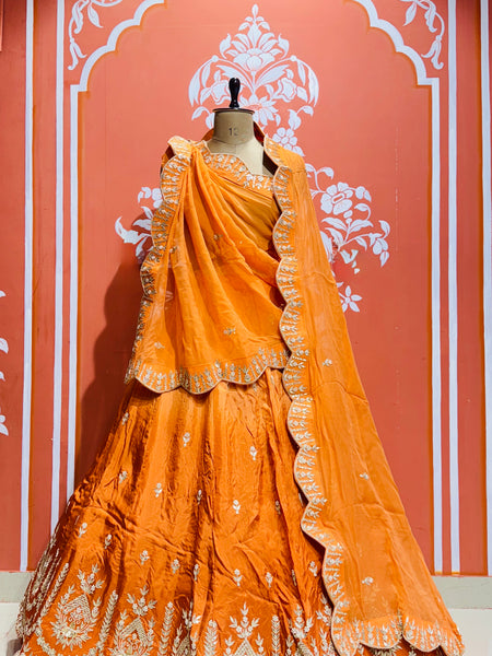UPADA SILK GOTA PATTI LEHENGA