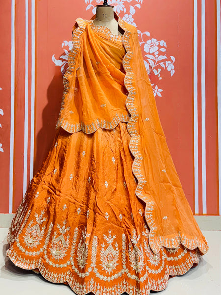 UPADA SILK GOTA PATTI LEHENGA