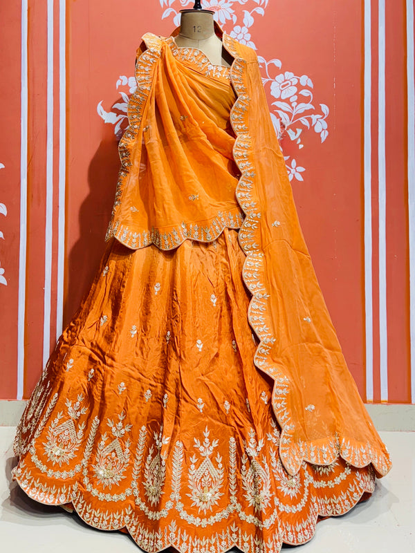 UPADA SILK GOTA PATTI LEHENGA