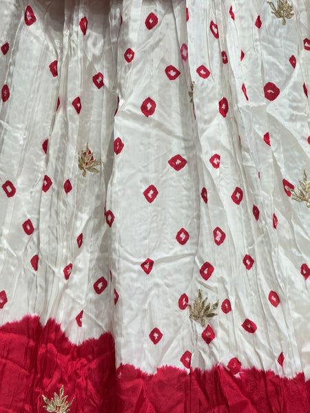 UPADA SILK GOTA PATTI BHANDEJ LEHENGA