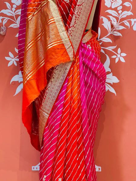 PURE RUSSIAN SILK HANDWORK BOOTA SAREE
