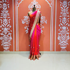 PURE RUSSIAN SILK HANDWORK BOOTA SAREE