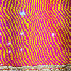 LEHERIYA GOLDEN SILVER WORK BIG FLARED LEHENGA