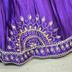 PURE GAZI SILK GOTA PATTI LEHENGA