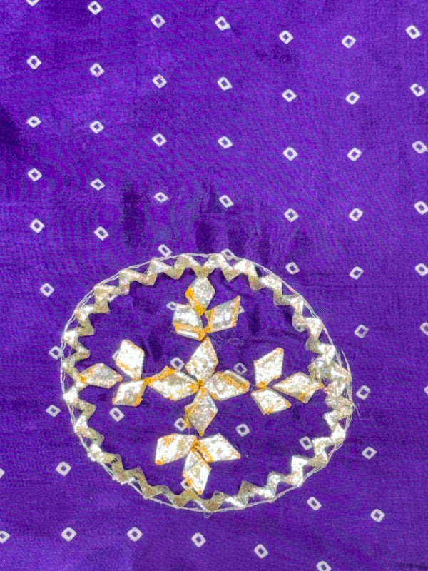 PURE GAZI SILK GOTA PATTI LEHENGA