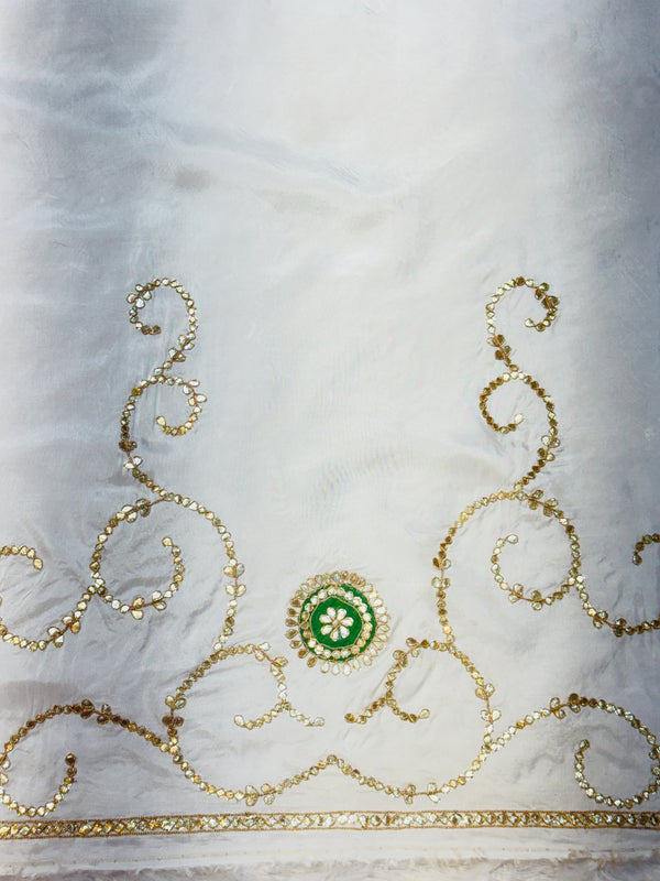 UPADA SILK GOTA PATTI BHANDEJ LEHENGA