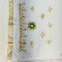 UPADA SILK GOTA PATTI BHANDEJ LEHENGA