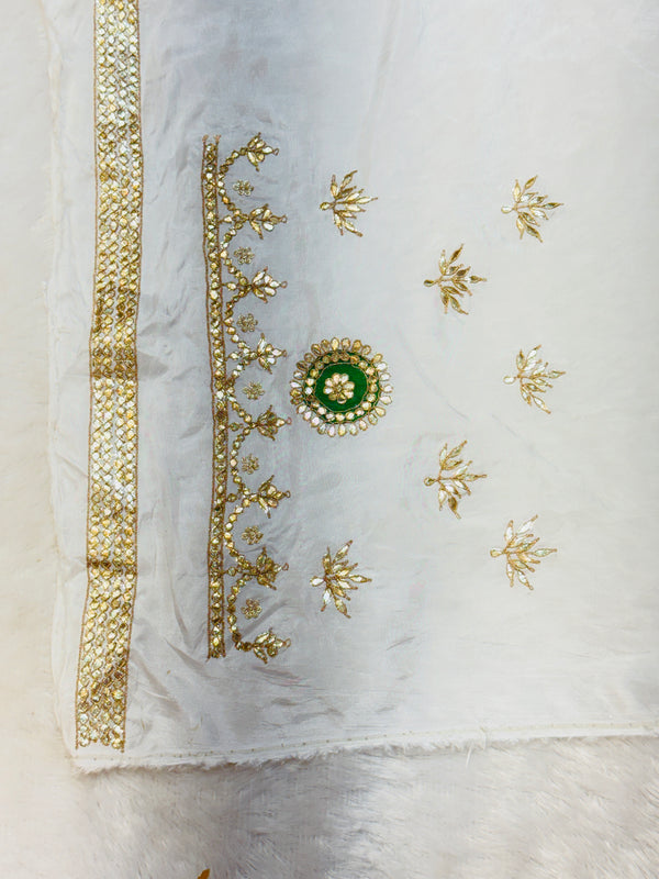 UPADA SILK GOTA PATTI BHANDEJ LEHENGA