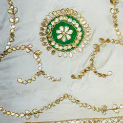 UPADA SILK GOTA PATTI BHANDEJ LEHENGA