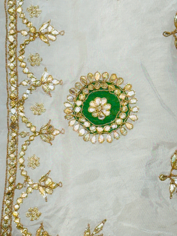 UPADA SILK GOTA PATTI BHANDEJ LEHENGA