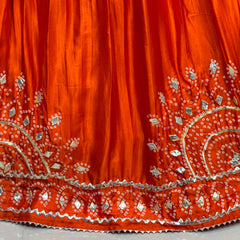 PURE GAZI SILK GOTA PATTI LEHENGA