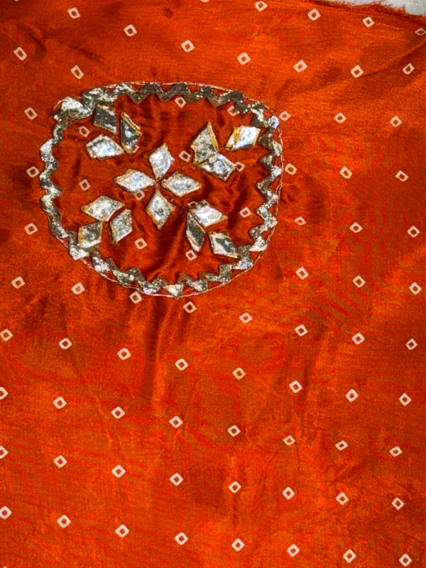 PURE GAZI SILK GOTA PATTI LEHENGA