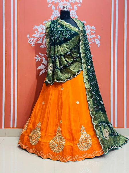 UPADA SILK LEHENGA WITH GHATCHOLA DUPATTA