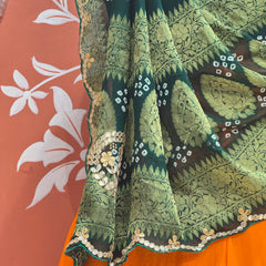 UPADA SILK LEHENGA WITH GHATCHOLA DUPATTA