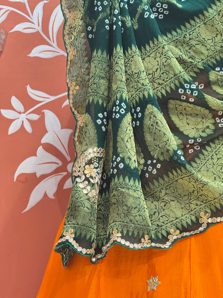 UPADA SILK LEHENGA WITH GHATCHOLA DUPATTA