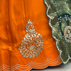UPADA SILK LEHENGA WITH GHATCHOLA DUPATTA