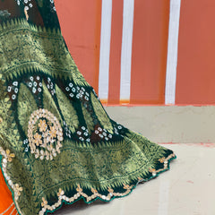 UPADA SILK LEHENGA WITH GHATCHOLA DUPATTA