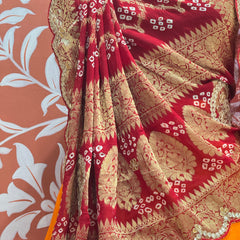 UPADA SILK LEHENGA WITH GHATCHOLA DUPATTA