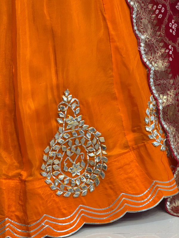 UPADA SILK LEHENGA WITH GHATCHOLA DUPATTA