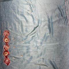 COSMOS TISSUE SILK LEHENGA WITH GHATCHOLA DUPATTA