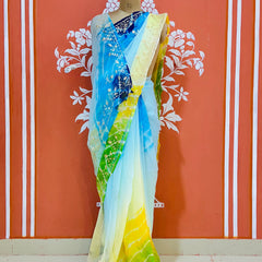 PURE DIAMOND CHIFFON PITTAN WORK SAREE