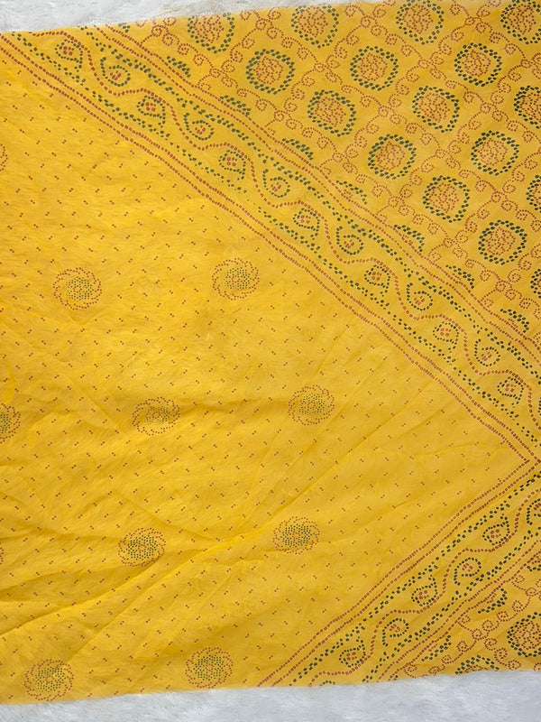 60GM GEORGETTE BHANDHANI GOTA PATTI LEHENGA