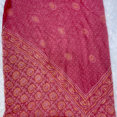 60GM GEORGETTE BHANDHANI GOTA PATTI LEHENGA